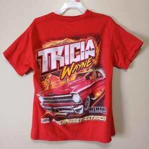 JJ Da Boss Zip Tie Memphis Street Racer Street Outlaws red t shirt size large